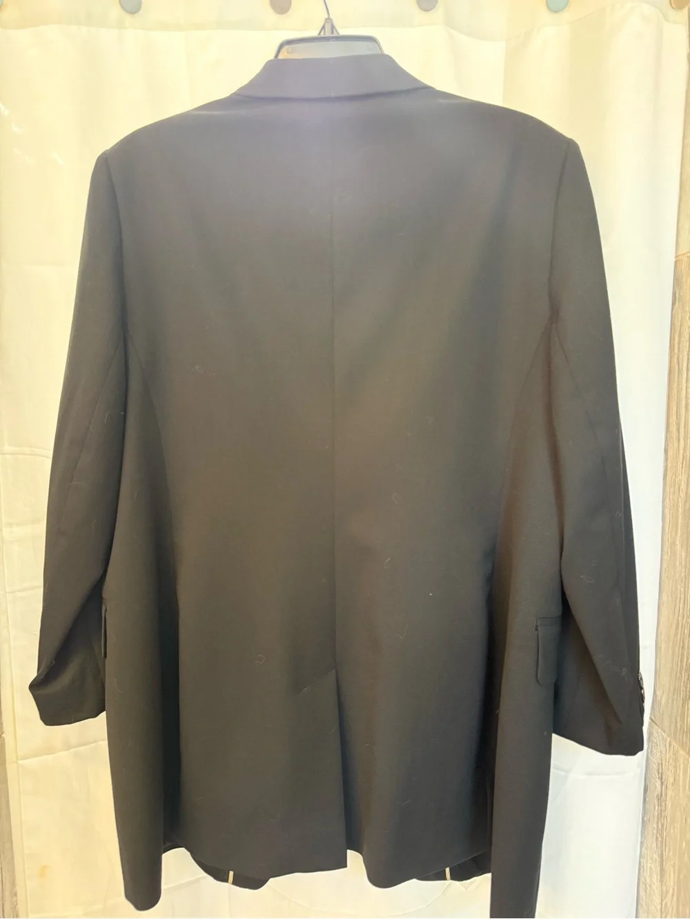 Banana Republic Sienna Black Stretch Wool Single-Breasted Women's Blazer